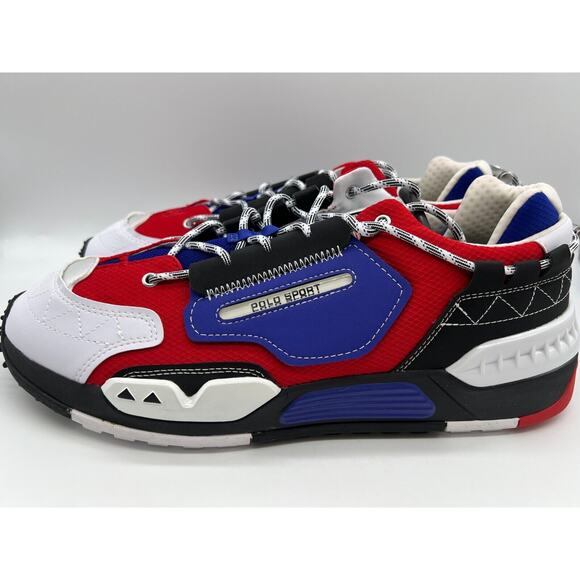 Polo Ralph Lauren PS200 SK HTL Men\'s Red Blue White Shoes Size 14 NEW main image 11